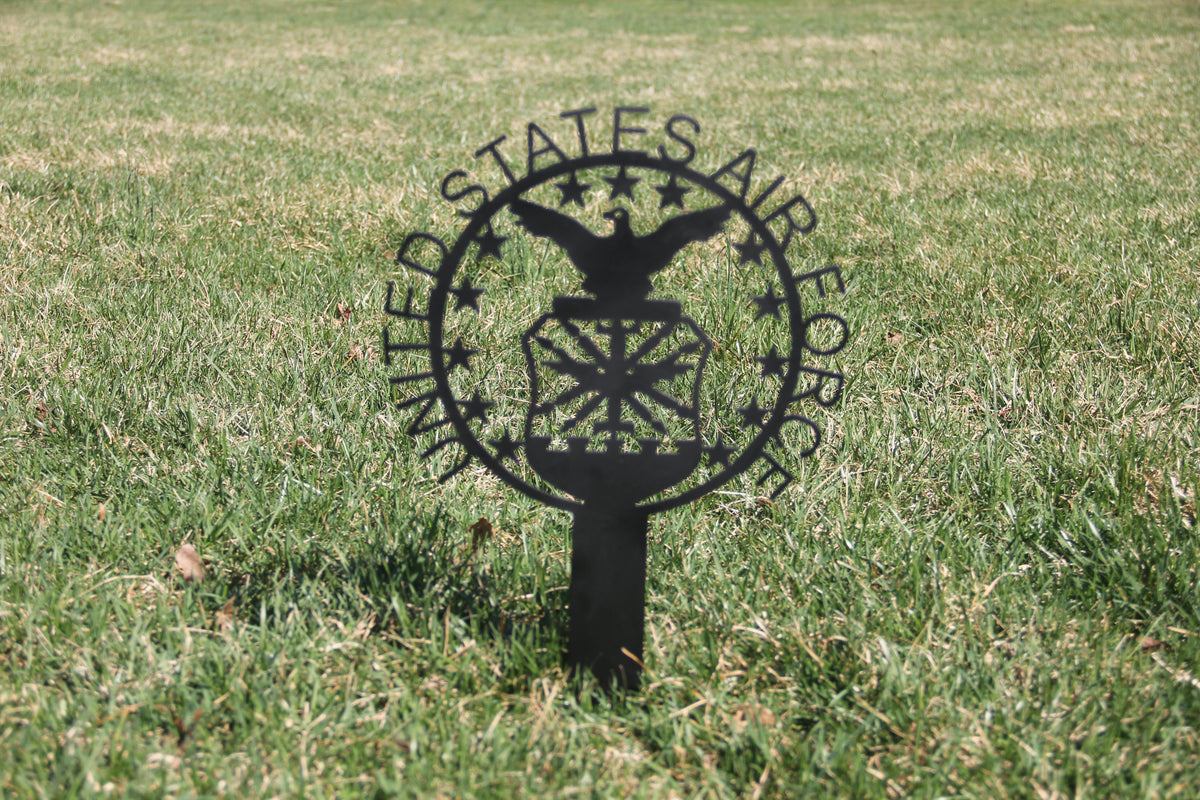 Military Lawn Stake- Air Force – ElectroWeldDesigns