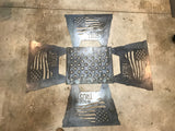 Fire Pit Kit includes base and 4 sides, requires welding